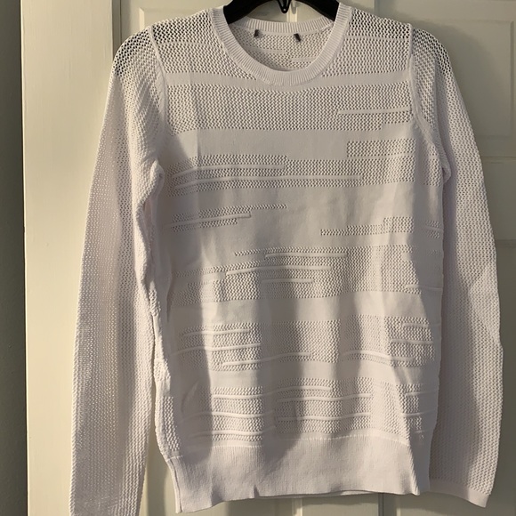 Vince white cotton mesh sweater! NWOT!! - Picture 5 of 8